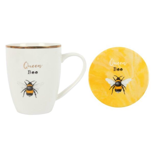 Queen Bee Ceramic Mug and Coaster Set - Image 2