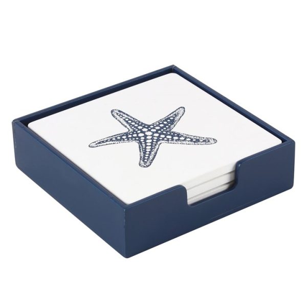 Coastal Charm Seashell Coaster Set - Image 2