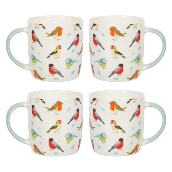 Set of 4 Garden Bird Mugs - Image 2
