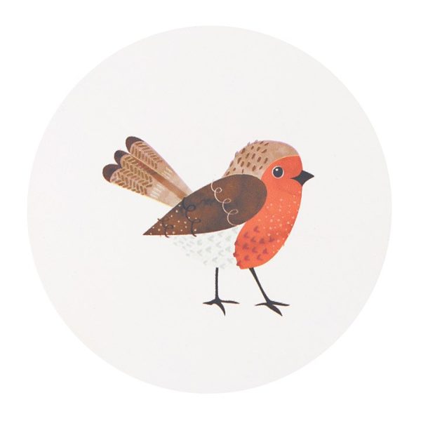 Winter Robin Coaster Set - Image 3