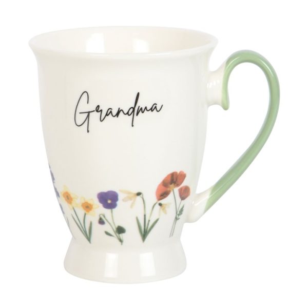 Grandma Wildflower Pedestal Mug - Image 3