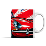 Borderless Mug Pop Art Vintage Car