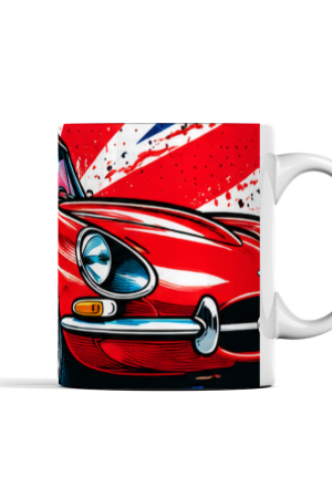 Borderless Mug Pop Art Vintage Car